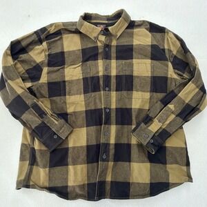 Ridgecut Toughwear Heavyweight Flannel Shirt Men 3XL Plaid 100% Cotton Workwear